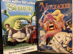 NUTCRACKER & SHREK 2 VHS animated PET RESCUE - Picture 1 of 9