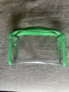 Stoney Clover Lane Lime Green Clear Travel Pouch