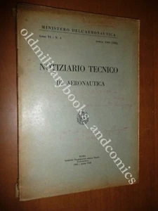 NOTIZIARIO TECNICO DI AERONAUTICA 1930 AVIAZIONE AERODINAMICA MECCANICA VELIVOLI - Picture 1 of 5
