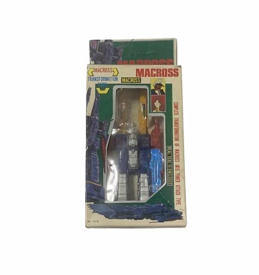 全新带盒 复古 20 世纪 80 年代 MACROSS 变形金刚迷你变形人偶 — 第 1/4 张图片
