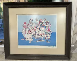 Jovan Obican, einzigartig handsigniert - ""Wände von Dubrovnik"" Kunst, 1980 - Bild 1 von 8