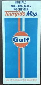 Mappa stradale GULF OIL 1974 - BUFALO, CASCATE DEL NIAGARA e ROCHESTER NY - Foto 1 di 2