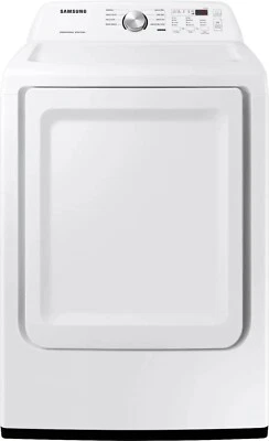 Samsung - 7.2 Cu. Ft. Electric Dryer with Sensor Dry - White Model: DVE45T3200W - Image 1 of 4