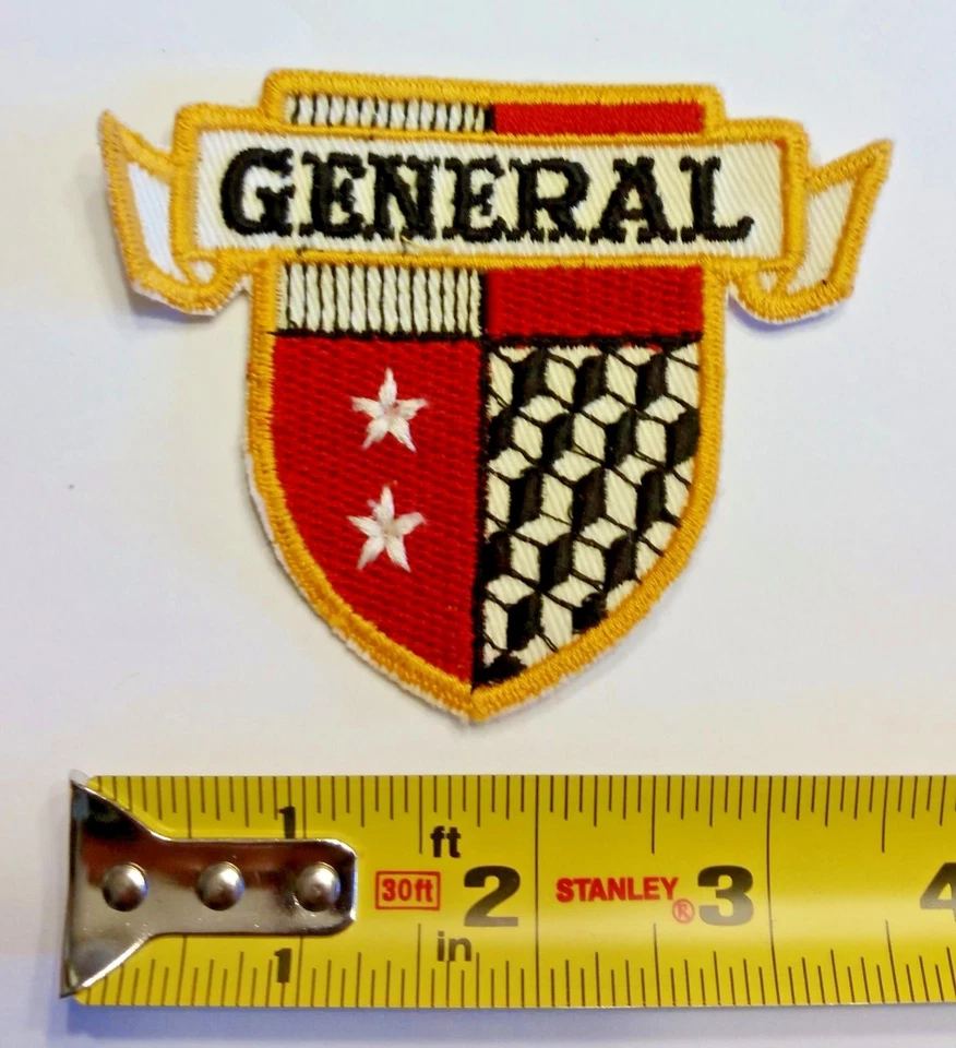VINTAGE Embroidered Automotive Gasoline Patch UNUSED - General Tires Shield - Image 1 of 1