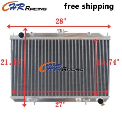 Алюминиевый радиатор для Infiniti I30 I35/00-03 Nissan Maxima 3,0 л 3,5 л 2000-2004 - Изображение 1 из 4