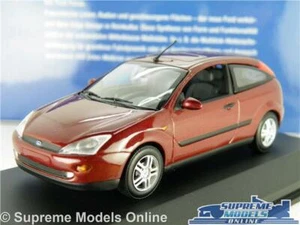FORD FOCUS MK1 MODEL CAR METALLIC RED 1:43 SCALE MINICHAMPS 2 DOOR HATCHBACK K8 - Picture 1 of 4