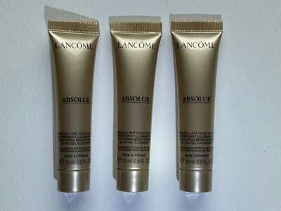 Gel Limpiador Iluminador Purificante Lancôme Absolue 3 X 15 ml Grand Rose 45 ml Foto 1 de 2