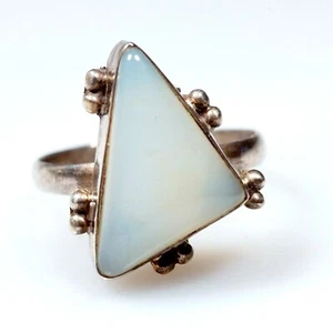 Exklusiver Designer Ring 925 Silber Mexico silver native Opal ? Mondstein ? WoW - Bild 1 von 4