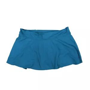 Anne Cole Women's Plus Size Swim Skirt Mid Rise Bathing Suit Swimsuit Blue New - Picture 1 of 2