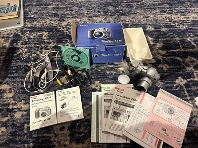 Canon PowerShot S2 IS 5.0MP Digital Camera - Silver Tested Turns On Read - Image 1 of 4