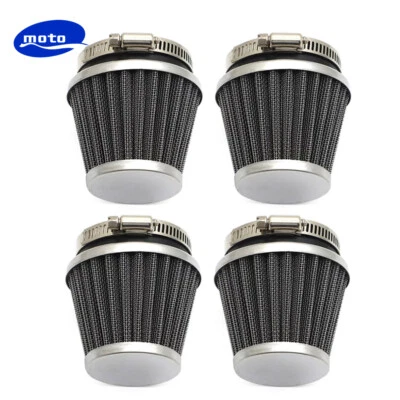 4X 54MM Air Filter Pod Cleaner Fit For Suzuki Kawasaki Yamaha Motorcycle - Imagem 1 de 4
