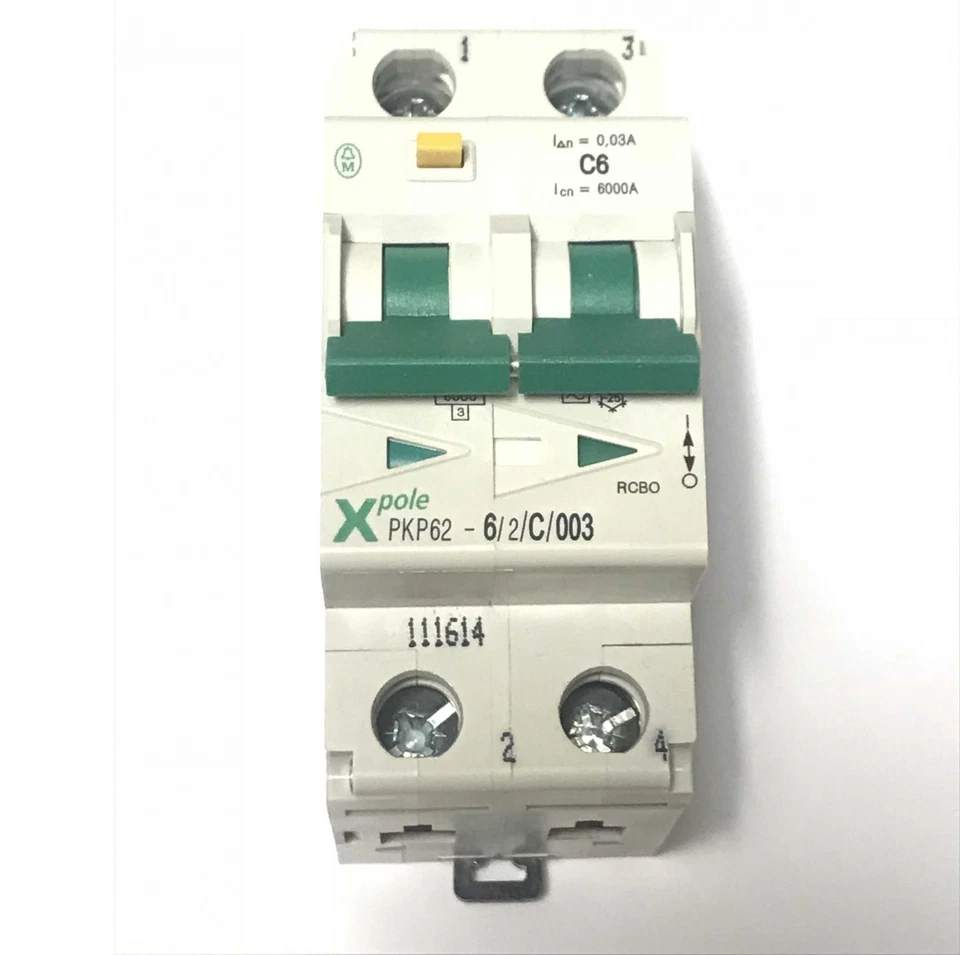 Eaton 111614 interruttore magnetotermico differenziale classe AC 2 poli 6A- 0.03 - Immagine 1 di 1