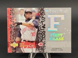 Tarjeta de camiseta Upper Deck Finite First Class 2003 Ken Griffey Jr. Mem FC-K6 ¡Bonita! - Imagen 1 de 16