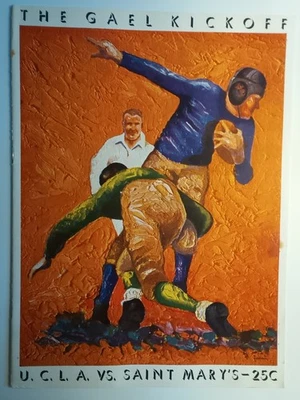 Vintage College Football Game Day Program St. Mary’s vs UCLA, Dec 14th, 1935 - Image 1 of 4