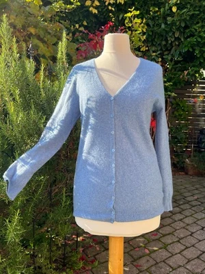 Kaschmir Strickjacke Cardigan C&A, hellblau. Gr. S / M - Bild 1 von 4
