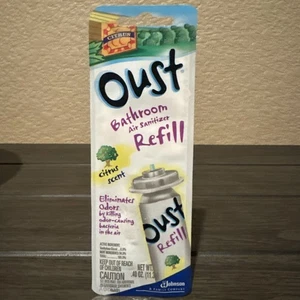 OUST BATHROOM AIR SANITIZER CITRUS SCENT REFILL S.C JOHNSON HTF - Picture 1 of 6