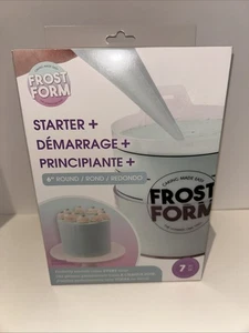 Frost Form 6" Round Cake Starter Kit 7-Piece Set For Smooth Cakes & Decorating - Picture 1 of 5