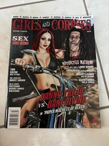 2015 GIRLS AND CORPSES Magazine Horror, Babes ,Danny Trejo vs Dani Divine, Sex - Picture 1 of 17