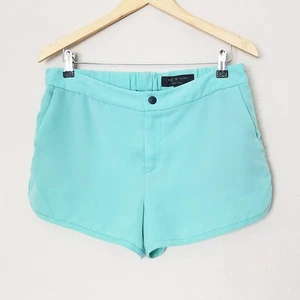 Rag & Bone Jess Shorts in Aqua Himmelblau Größe 8 255 $ USA Designer fließender geschwungener Saum - Bild 1 von 15