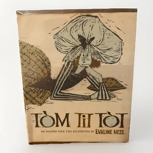Vintage Tom Tit Tot English Folk Tale 1965 Evaline Ness Childrens Hardcover Book - Picture 1 of 13