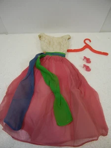 Vintage Barbie 1638 Fraternity Dance Have the Gown Schuhe Hänger - Bild 1 von 7