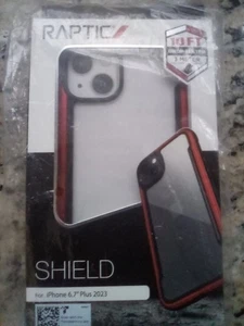 Raptic Shield für iPhone 6,7" Plus 2023 10 Fuß Falltest roter Rand - Bild 1 von 4