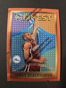 1995-96 NBA Topps Finest Basketball | Jerry Stackhouse RC | #113 | 76ers - Picture 1 of 4