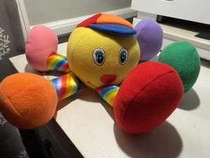 NEW Jolly Toys Rainbow Chime Plush Leggy Larry Octopus 1995 Baby Einsteins - Picture 1 of 4