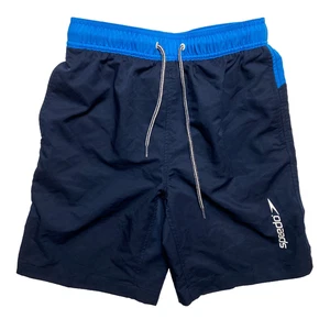 Speedo Swim Trunks Mens S Blue Swimwear Color block Lined Board Shorts - Picture 1 of 6