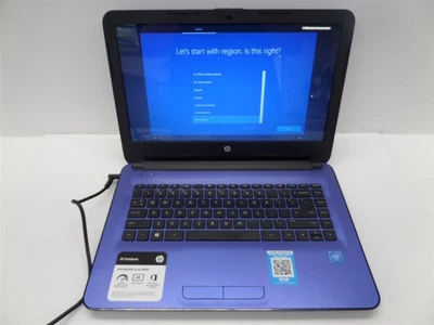 HP 14-am052nr 14" Laptop w/ Celeron N3060 1.6GHz CPU 4GB RAM 32GB eMMC Win10 - Image 1 of 4