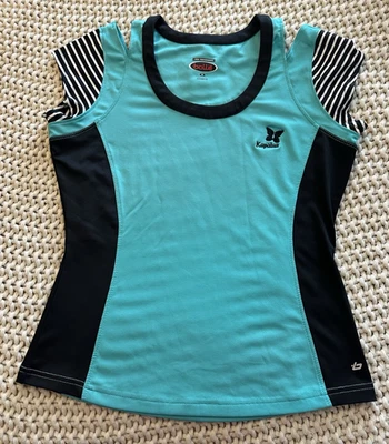 Camisa de tenis pickleball de manga corta Bolle para mujer talla mediana Kapalua Hawaii Foto 1 de 4