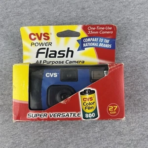 Cámara CVS Power Flash azul todo uso de un solo uso proceso de 35 mm antes del 8/2008 - Imagen 1 de 3