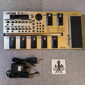 BOSS GT-6 Guitar Multi Effect Pedal Used W/AC Adapter Shipping From Japan - Picture 1 of 16
