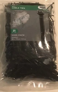 1000 Pcs 4 Inch Nylon Zip Ties Small Wire Cable Wraps for Indoor Outdoor Use - Picture 1 of 2