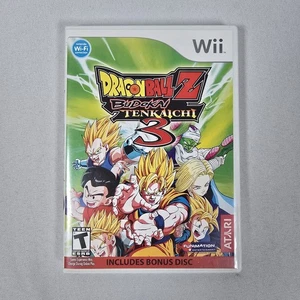 Dragon Ball Z Budokai Tenkaichi 3 Game (Nintendo Wii) COMPLETE CIB w/ Bonus Disc - Picture 1 of 5