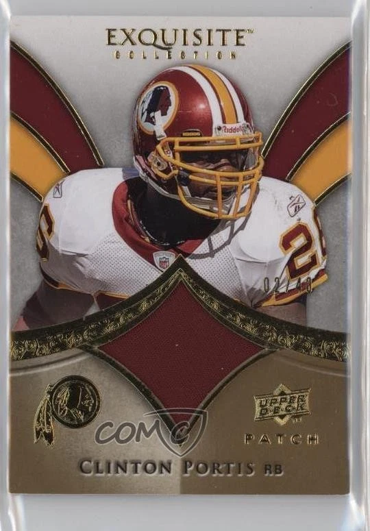 2009 Upper Deck Exquisite Collection Patch Gold /40 Clinton Portis #P-CP Patch - Image 1 of 2