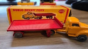 Vintage Dublo Dinky Toys Boxed No. 072 Bedford Articulated Flat Truck in Box - Picture 1 of 6