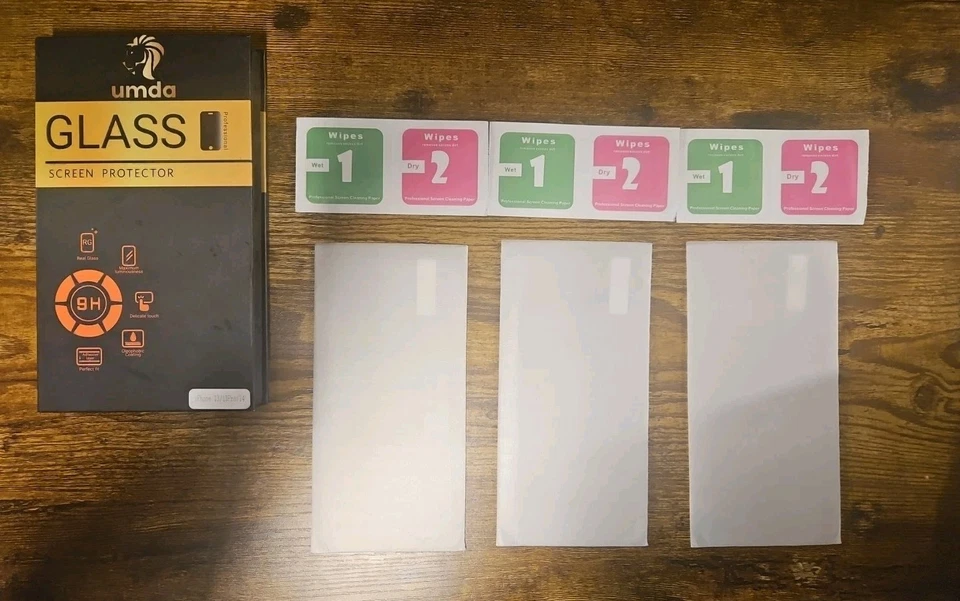 3-Pack For iPhone 16 15 14 13 12 11 X XS Max Pro Tempered GLASS Screen Protector - Image 1 of 1