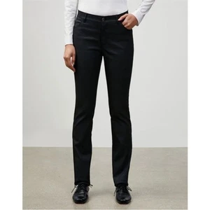 NWOT Lafayette 148 New York Thompson Black Slim Leg Jeans Size 2 - Picture 1 of 12