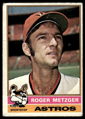 1976 O-Pee-Chee Roger Metzger Houston Astros #297 - Image 1 of 2