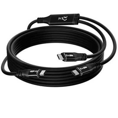 2-in-1 USB C to Dual USB-C Cable 8 FT, 140W Max PD Fast Charging Type C Split... - Image 1 of 4