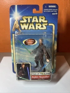 Star Wars Attack of the Clones Anakin Skywalker Hanger Figure Hasbro 2002 NEW - Picture 1 of 4