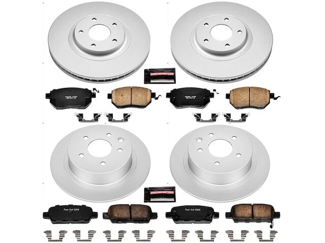 Kit de pastillas de freno y rotor delanteras y traseras para Nissan Máxima 2005 2004-2006 QG767WC Foto 1 de 1