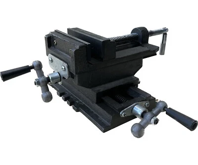 INFINITY 6" Drill Press Vise 2 Way X-Y Cross Slide Jaw Width Metal Milling Clamp Bench