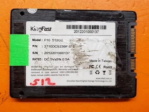 ⭐️⭐️⭐️⭐️⭐️ SSD - KingFast F10 512GB 2.5" SATA III Solid State Drive - Picture 1 of 1
