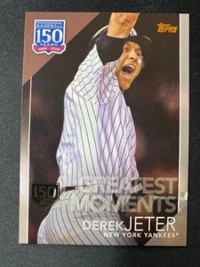 2019 Topps - Greatest Moments Derek Jeter Silver #GM-15 150th Anniversary /150 - Picture 1 of 2