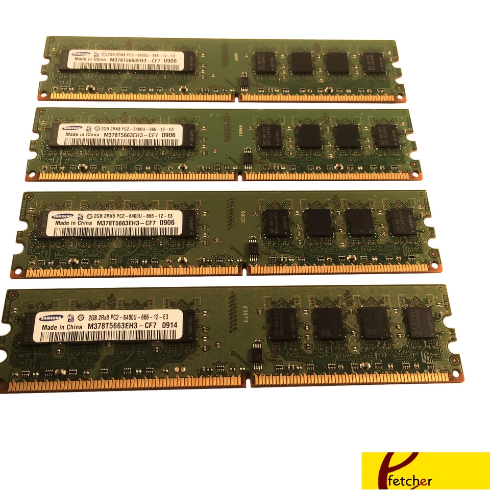 8GB (4 x 2GB)  Dell OptiPlex 755 Minitower Desktop  Small Form Factor Memory Ram - Image 1 of 1