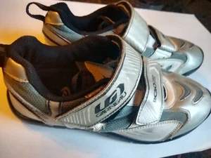 Garneau Size 6 (EU38) Cycling Shoes LG silver Ergo Grip - Picture 1 of 4