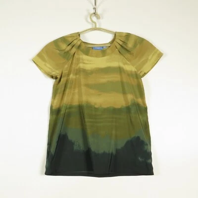 Simply Vera Vera Wang Shirt Womens 8 Petite Multicolor Short Sleeve Pullover - Image 1 of 4