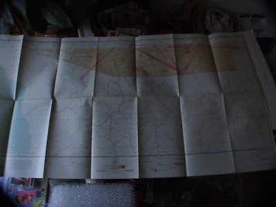 VINTAGE RARE 1942 SECTIONAL AERONAUTICAL CHART MAP DOUGLAS, AZ 4' X 2' !!!!!  - Image 1 of 4